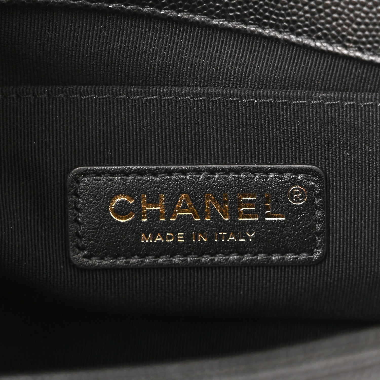 Chanel Caviar Chevron Quilted Small Boy Flap Black 11 of 21