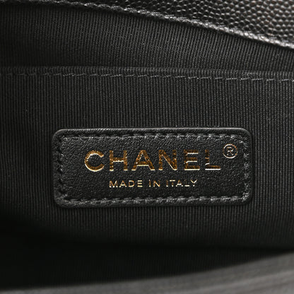 Chanel Caviar Chevron Quilted Small Boy Flap Black 11 of 21