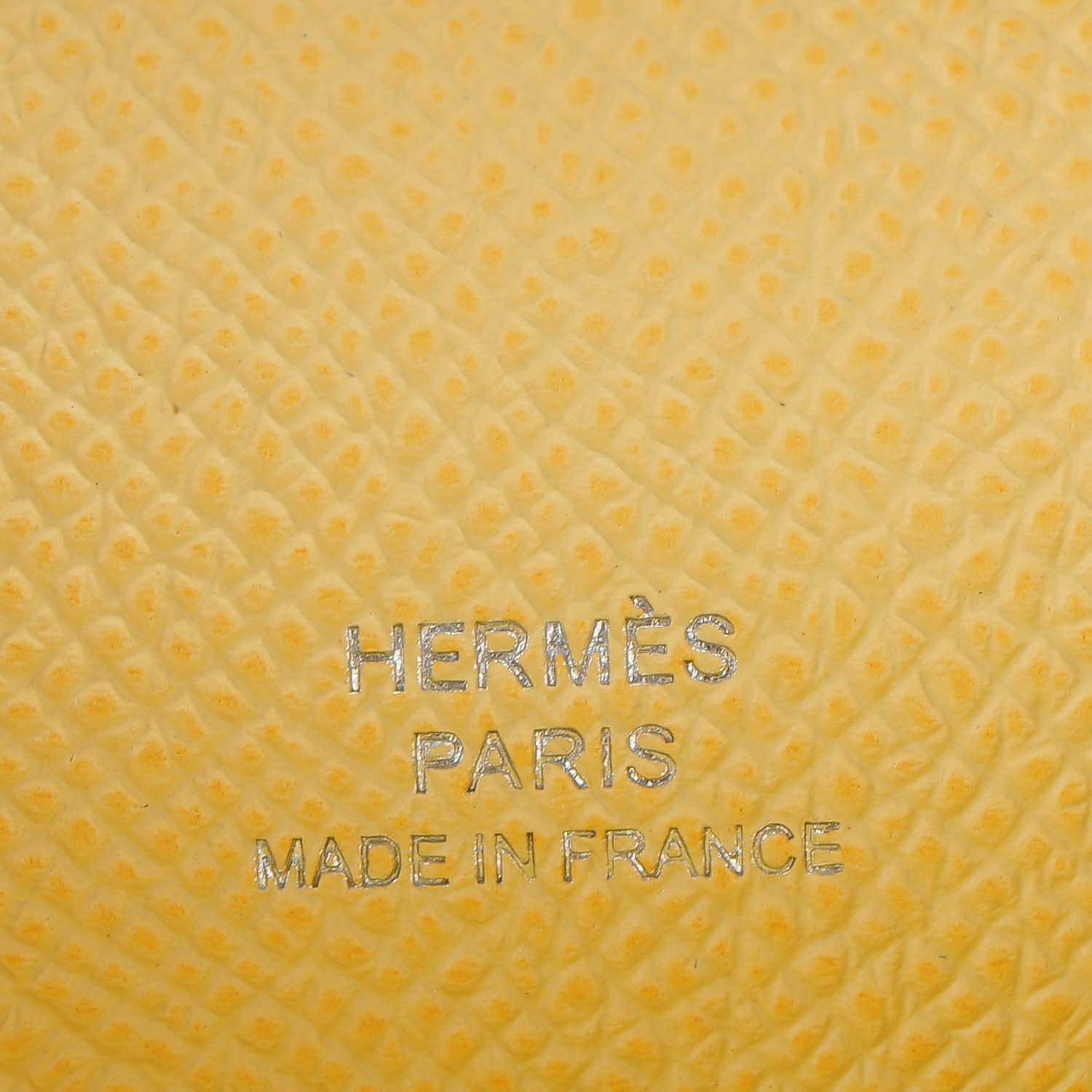 Hermes Epsom Kelly Pochette Clutch Jaune Poussin 13 of 13