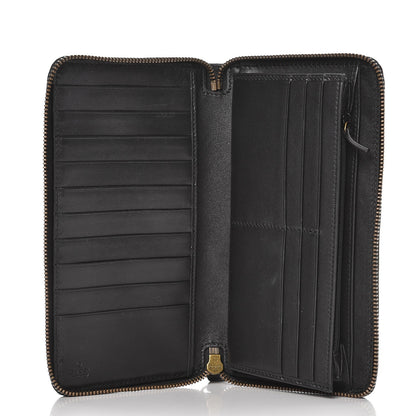 Gucci Calfskin Matelasse GG Marmont Zip Around Organizer Wallet Black 5 of 8