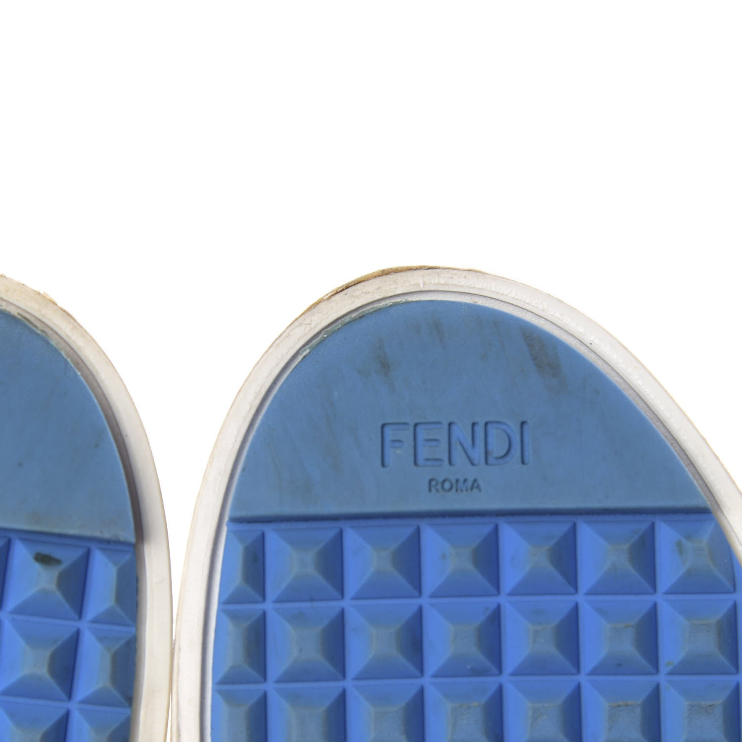 Fendi Calfskin Studded Karlito Slip On Sneaker 35.5 Black 9 of 9
