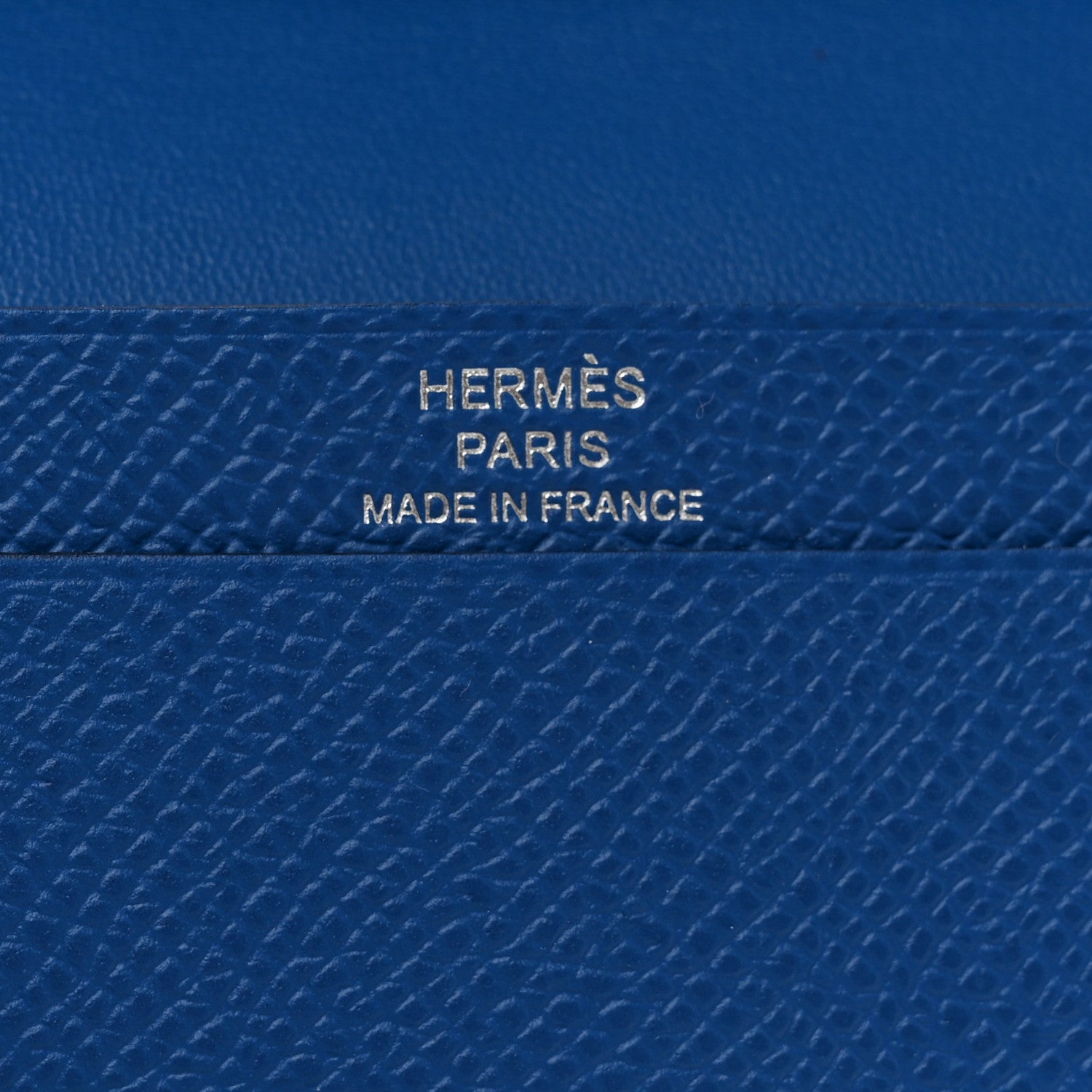Hermes Epsom Bearn Card Holder Wallet Bleu Zellige 6 of 7