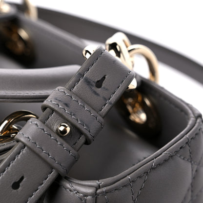 Christian Dior Lambskin Cannage Small My ABC Dior Lady Dior Grey 11 of 11
