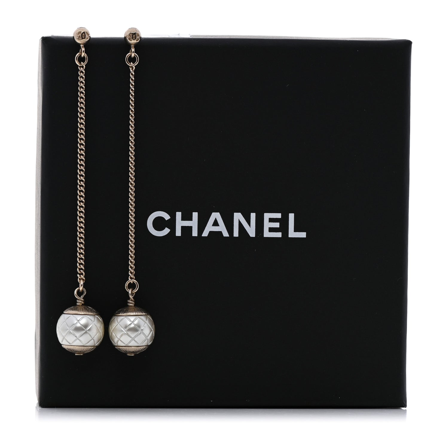 Pearl Dangle Earrings Gold