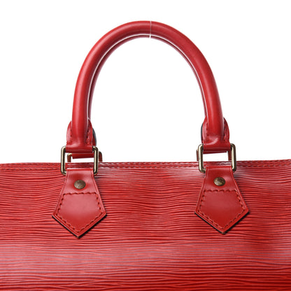Louis Vuitton Epi Speedy 25 Castillan Red 18 of 18