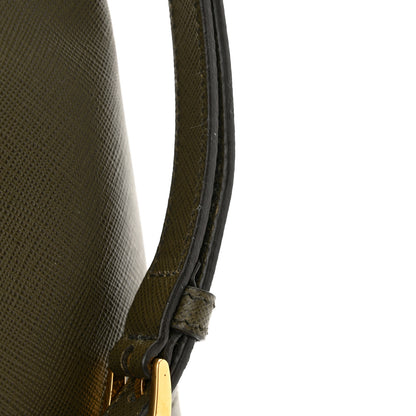 Prada Saffiano Lux Medium Promenade Tote Militare 11 of 13