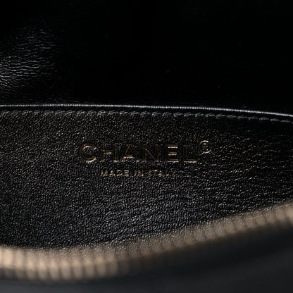 Chanel Lambskin Quilted Waist Bag Fanny Pack Black 6 of 10