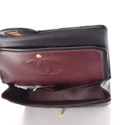 Chanel Lambskin Quilted Medium Double Flap Black 6 of 9