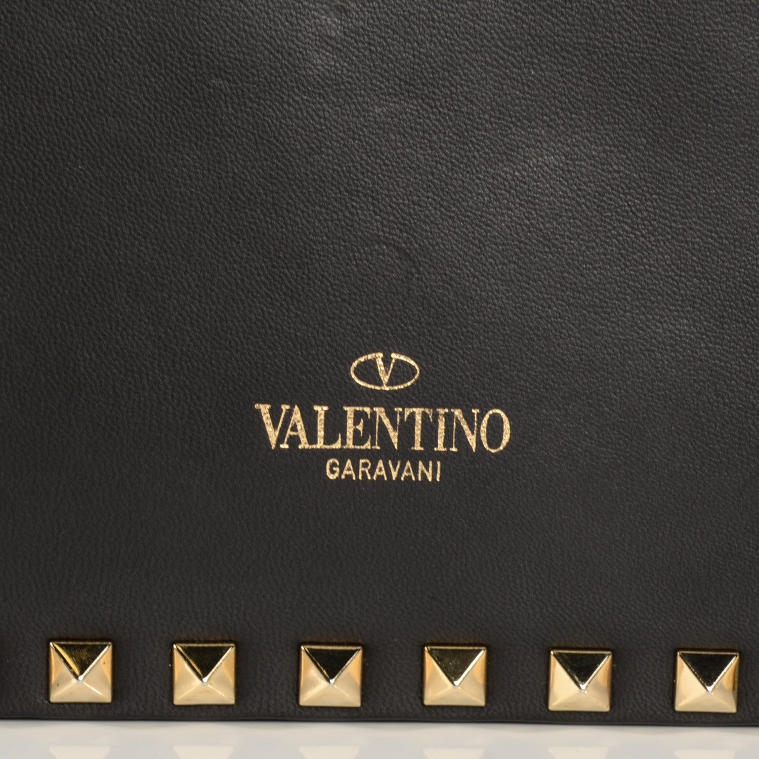Valentino Garavani Nappa Rockstud Wristlet Clutch Black 6 of 8