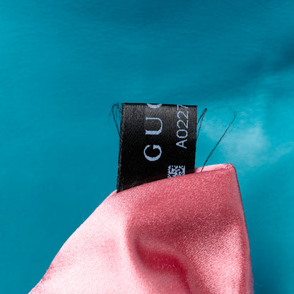 Gucci Velvet Matelasse Medium GG Marmont Shoulder Bag Pavone Cyan 8 of 12