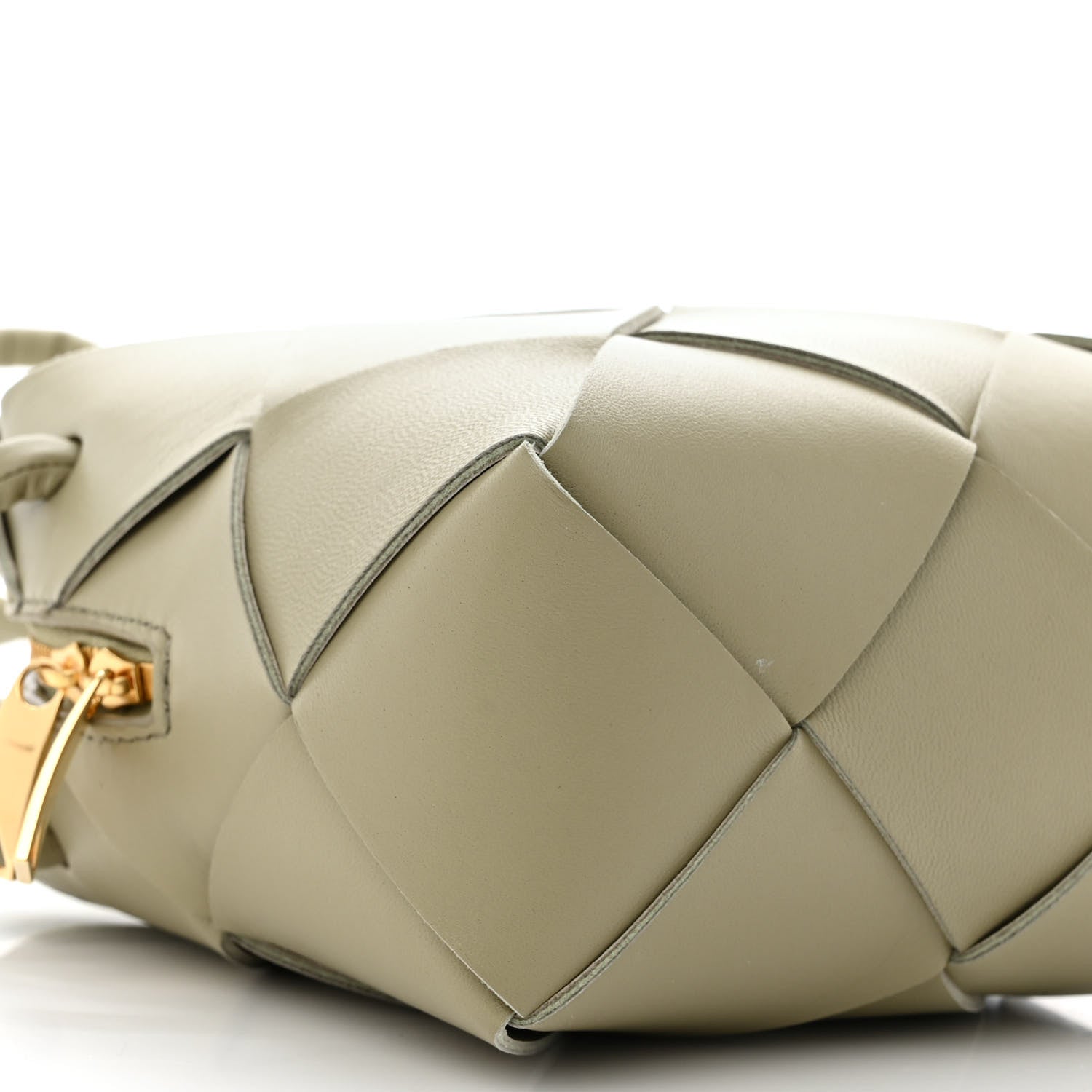 Bottega Veneta Lambskin Maxi Intrecciato Mini Cassette Camera Bag Travertine 8 of 9