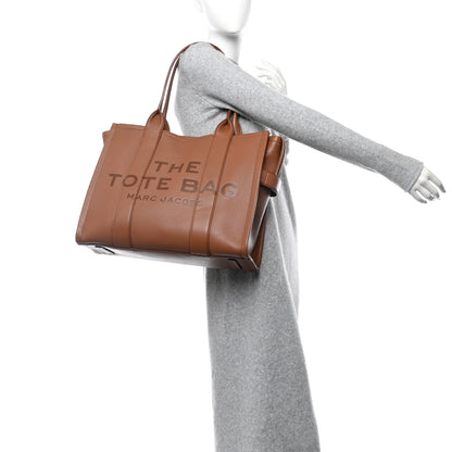 Marc Jacobs Grained Calfskin Large The Tote Bag Argan Oil 3 of 11