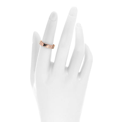 Gucci 18K Rose Gold Enamel 4mm Icon Blooms Ring 52 6 2 of 5