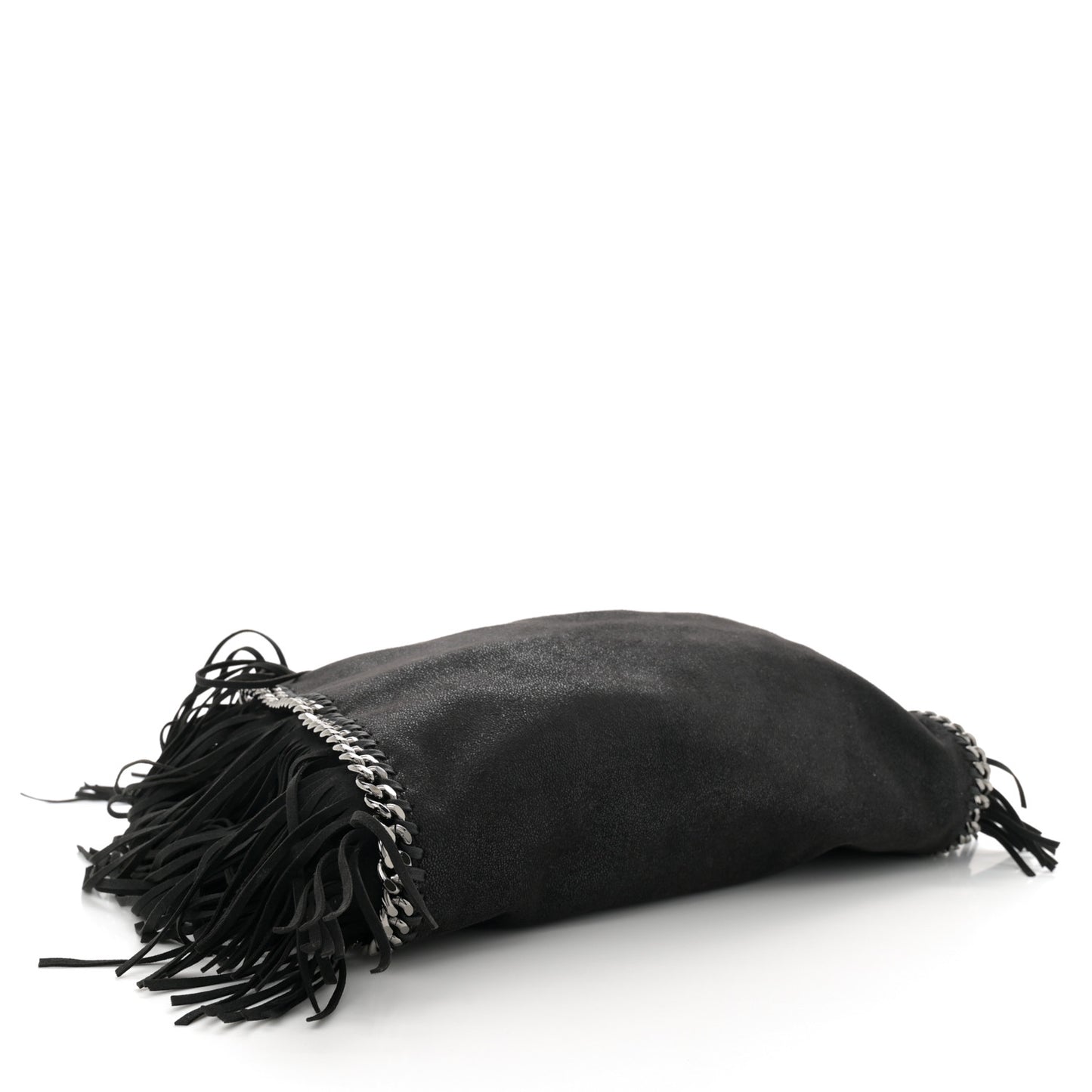 Eco Suede Fringe Falabella Tote Black