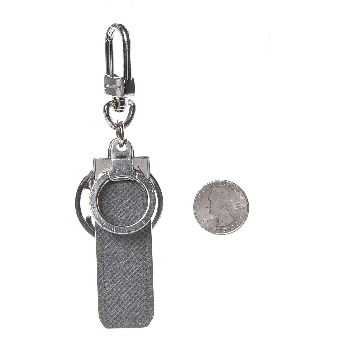 Taiga Calfskin LV Club Key Holder Glacier
