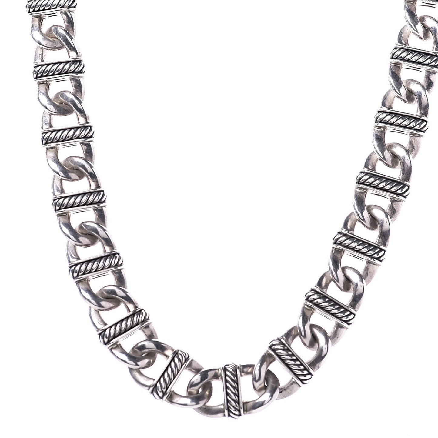 Sterling Silver Madison Link Chain Necklace