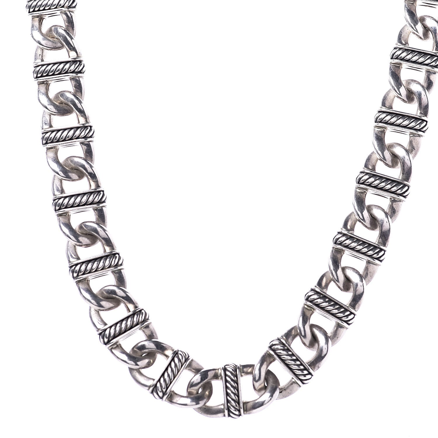 David Yurman Sterling Silver Madison Link Chain Necklace 1 of 5