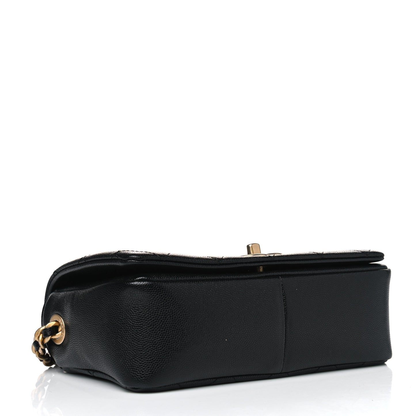 Caviar Quilted Small Fashion Therapy Flap Bag Black