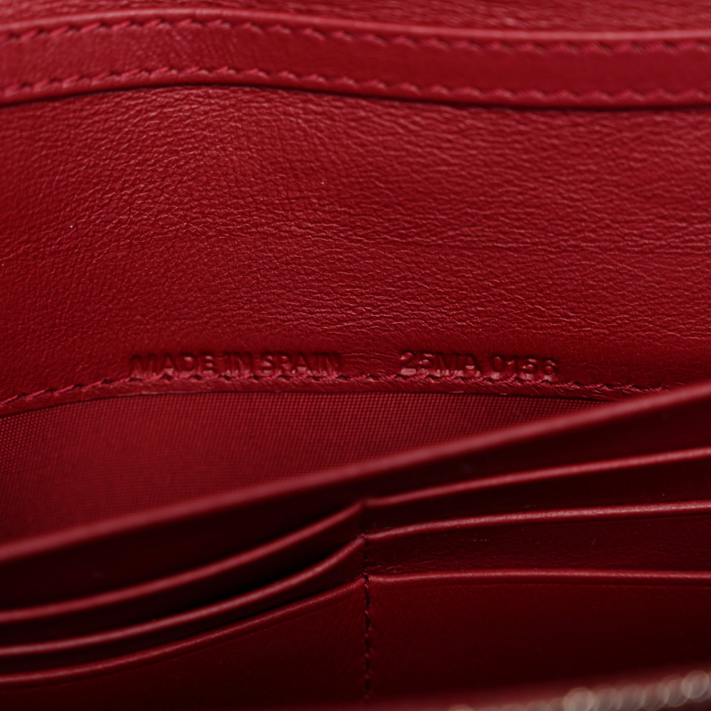 Patent Cannage Lady Dior Rendezvous Wallet On Chain Rouge Ceris