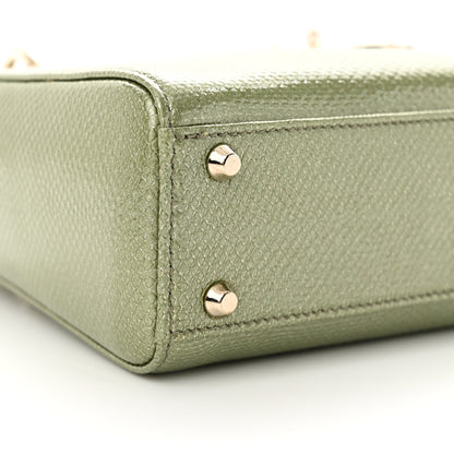 Christian Dior CHRISTIAN DIOR Metallic Lizard Mini Lady Dior Green 8 of 10