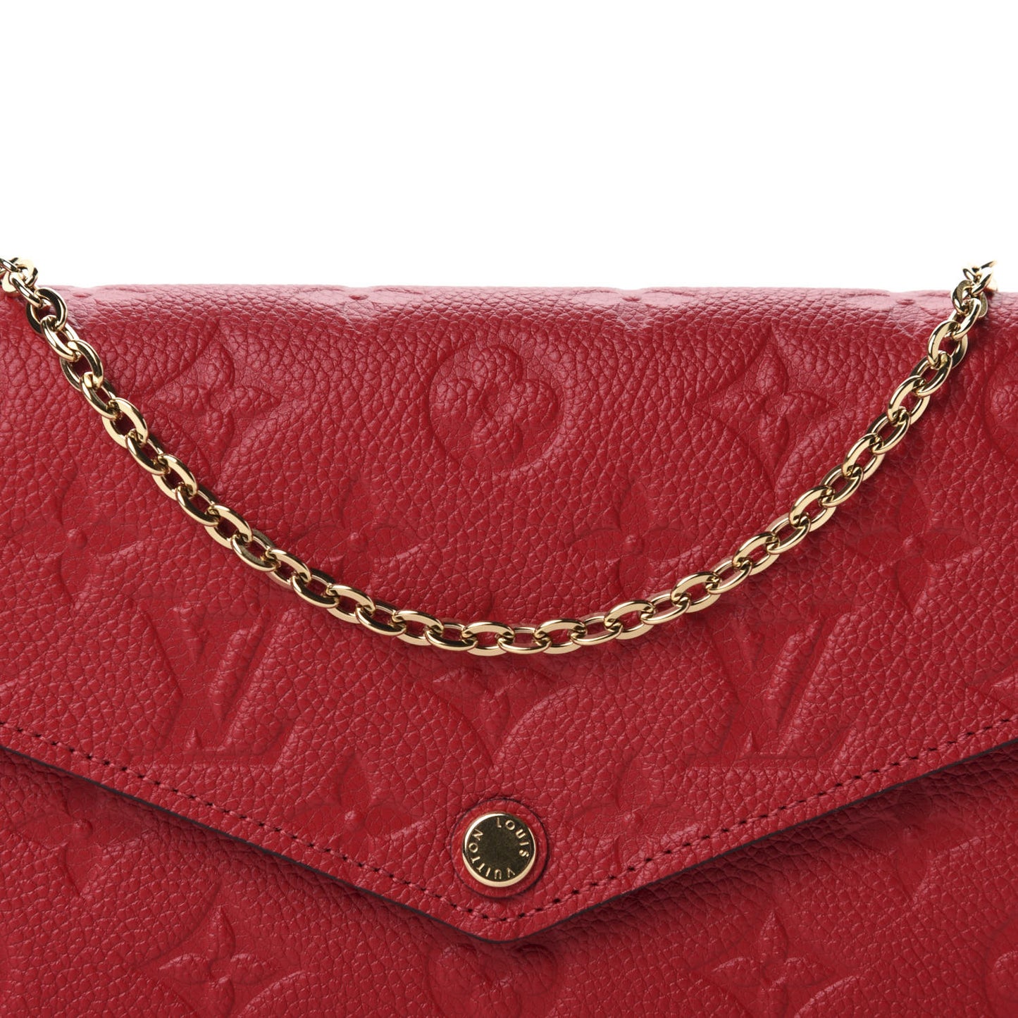 Empreinte Pochette Felicie Chain Wallet Scarlet