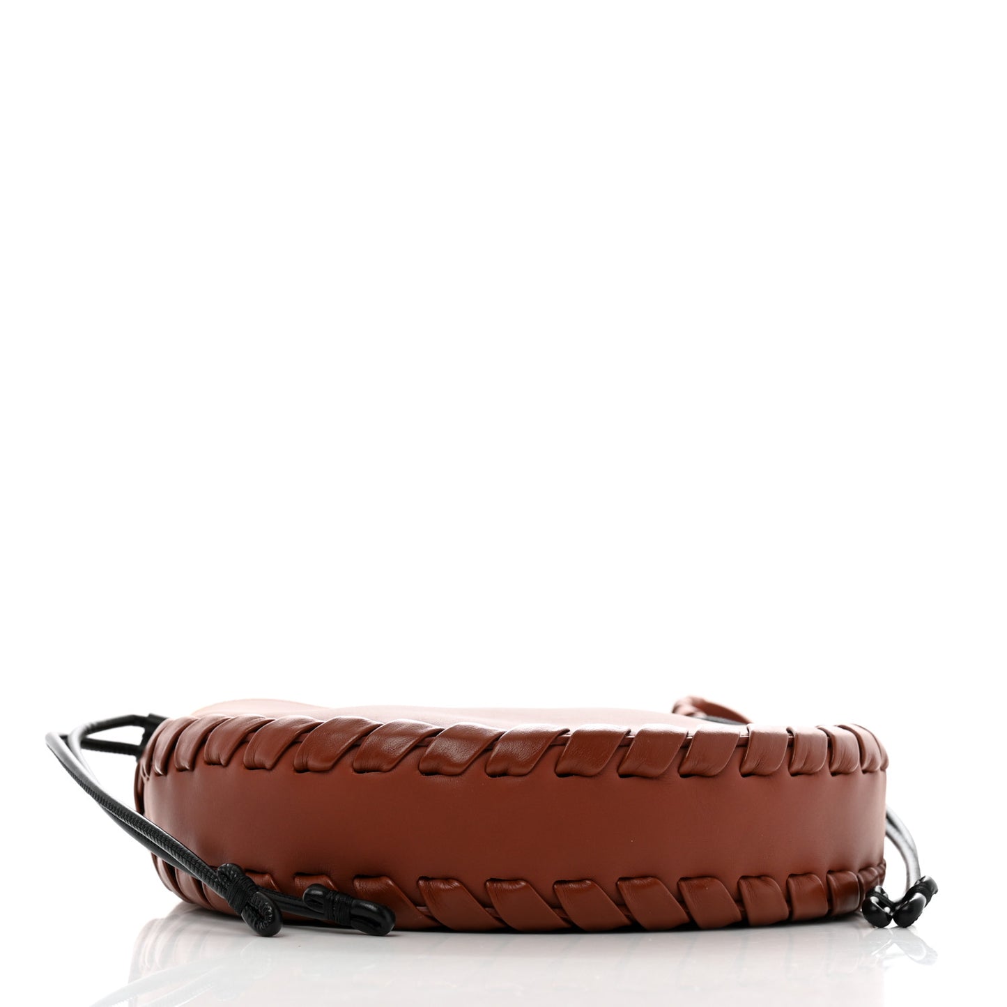 Calfskin Small Mate Hobo Henna Sepia Brown