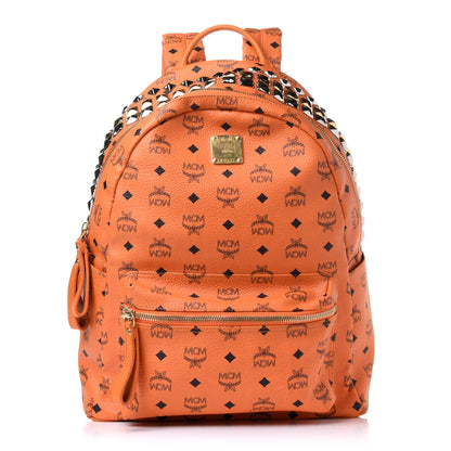 MCM Visetos Side Stud Large Stark Backpack Orange 1 of 28