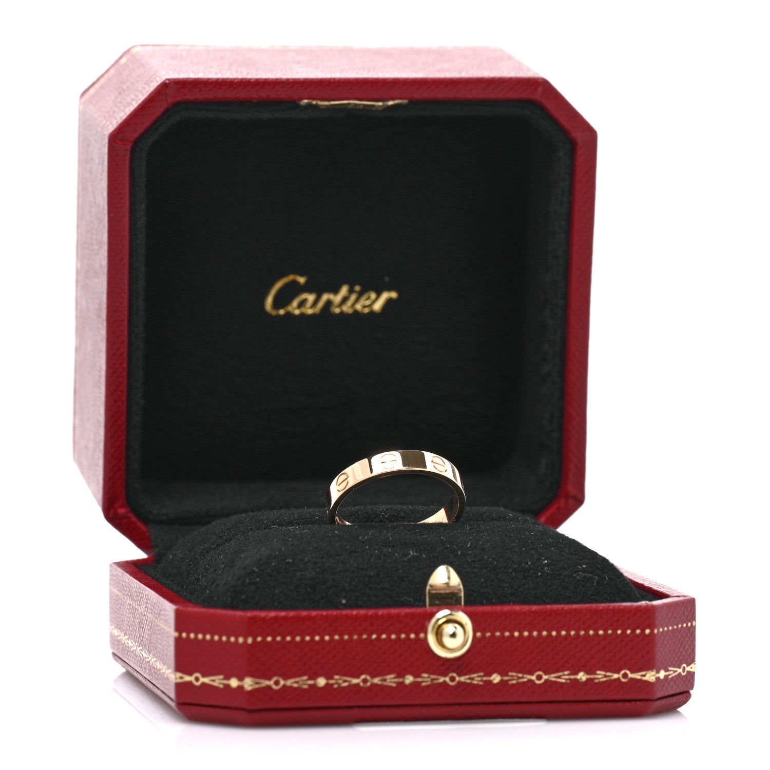 Cartier 18K Yellow Gold 3.5mm LOVE Wedding Band Ring 56 7.5 5 of 5