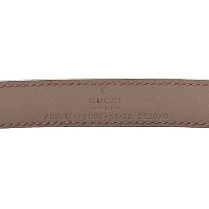 Gucci Calfskin Double G 20mm Belt 65 26 80/32 Porcelain Rose 5 of 6