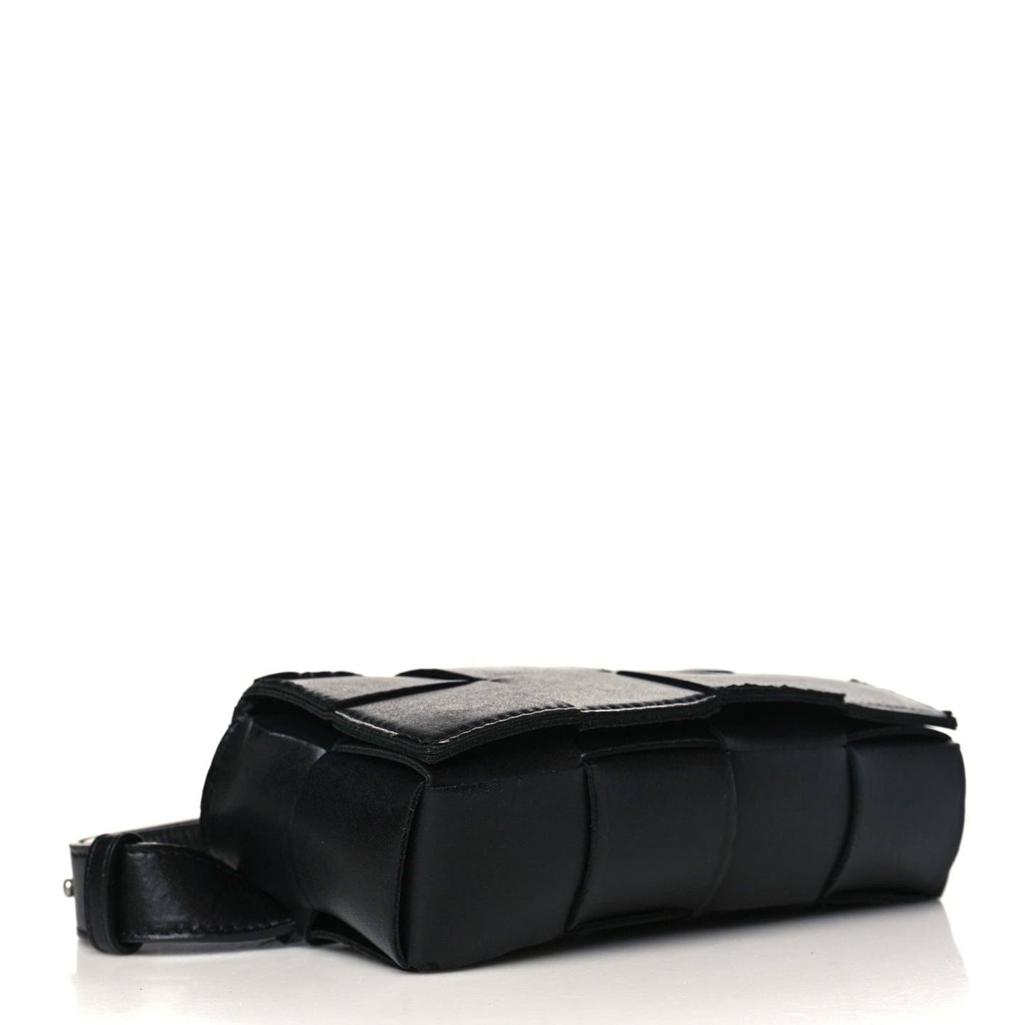 Nappa Maxi Intreccio The Belt Cassette Bag Black