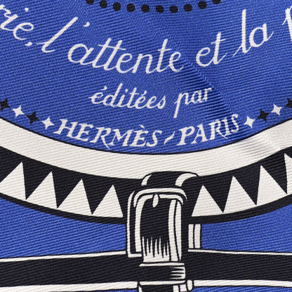 Hermes Silk Couvertures Et Tenues Maxi Twilly Slim Rouge Bleu Jean 3 of 4