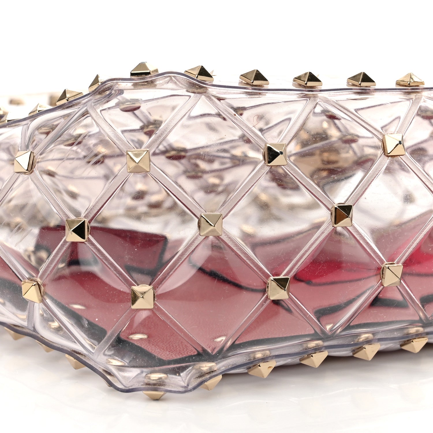 Valentino Garavani PVC Medium Rockstud Spike Shoulder Bag 9 of 10