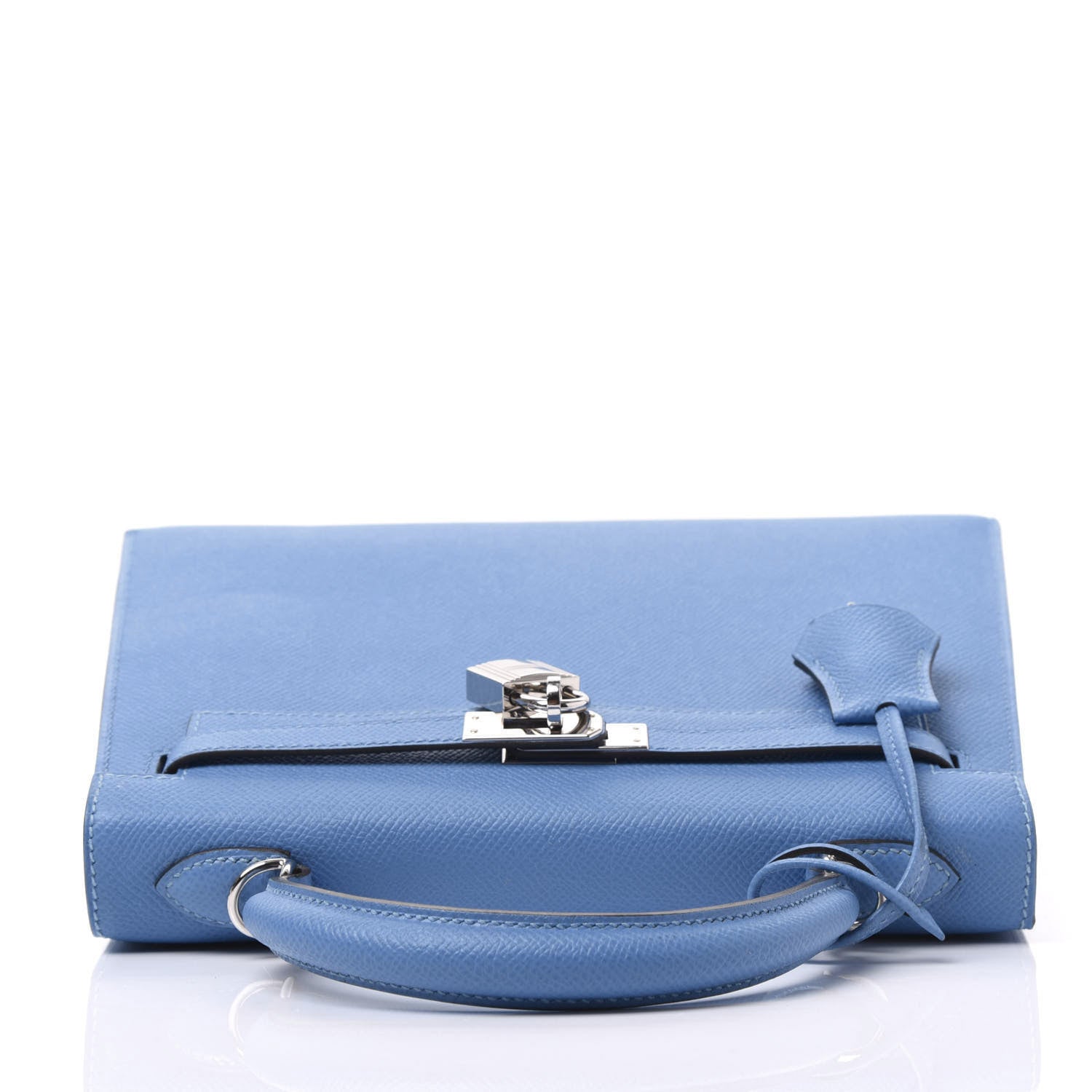 Hermes Epsom Kelly Sellier 25 Bleu Paradis 9 of 40