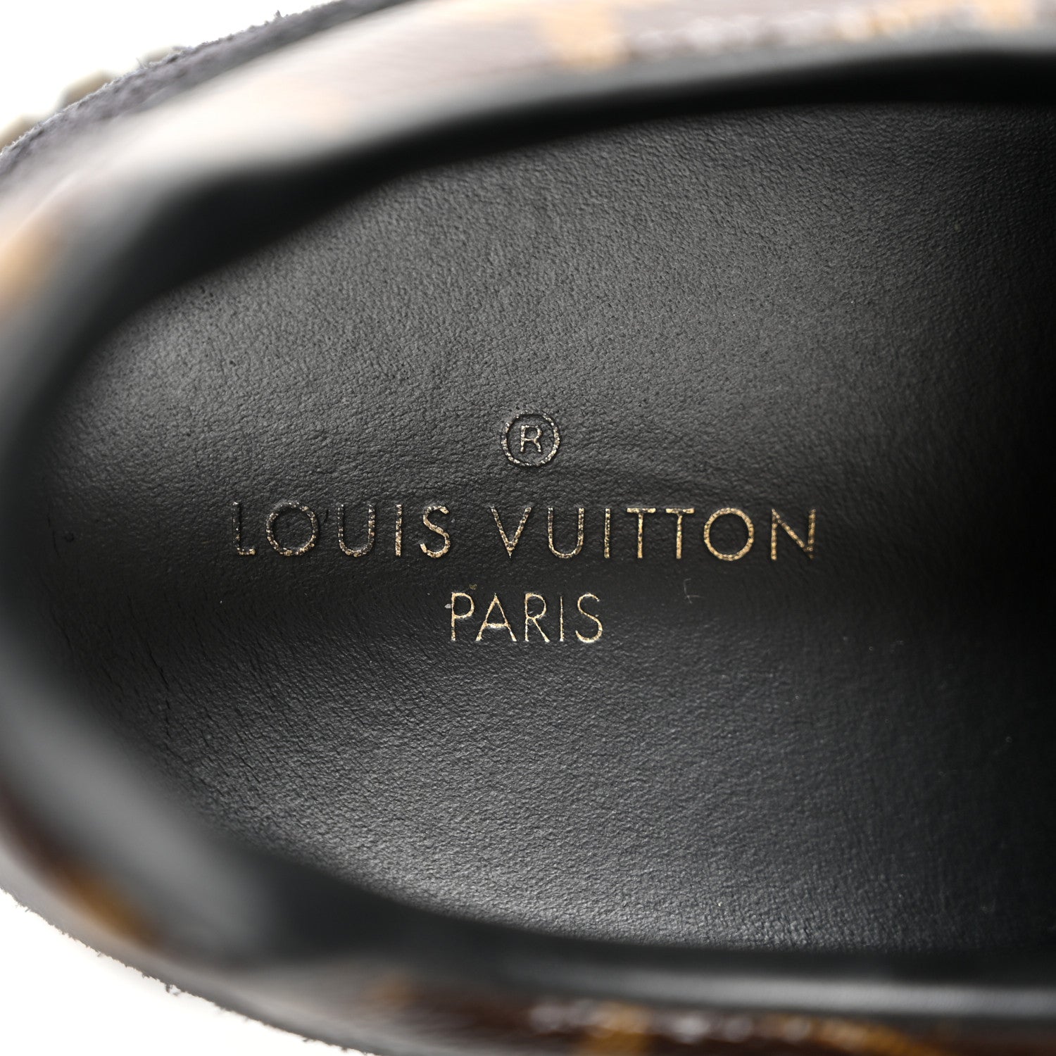 Louis Vuitton Suede Monogram Run Away Sneakers 37.5 Black 7 of 12