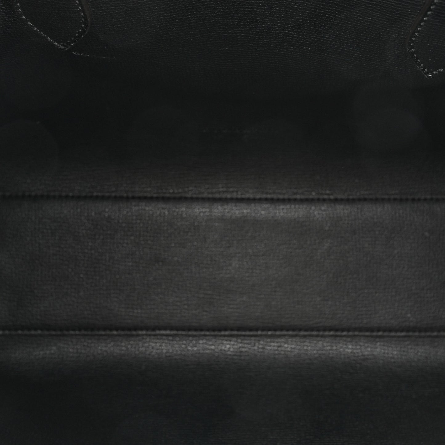 Grainy Calfskin Haymarket Check Small Reversible Tote Black