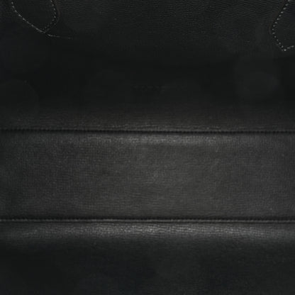 Burberry Grainy Calfskin Haymarket Check Small Reversible Tote Black 5 of 13
