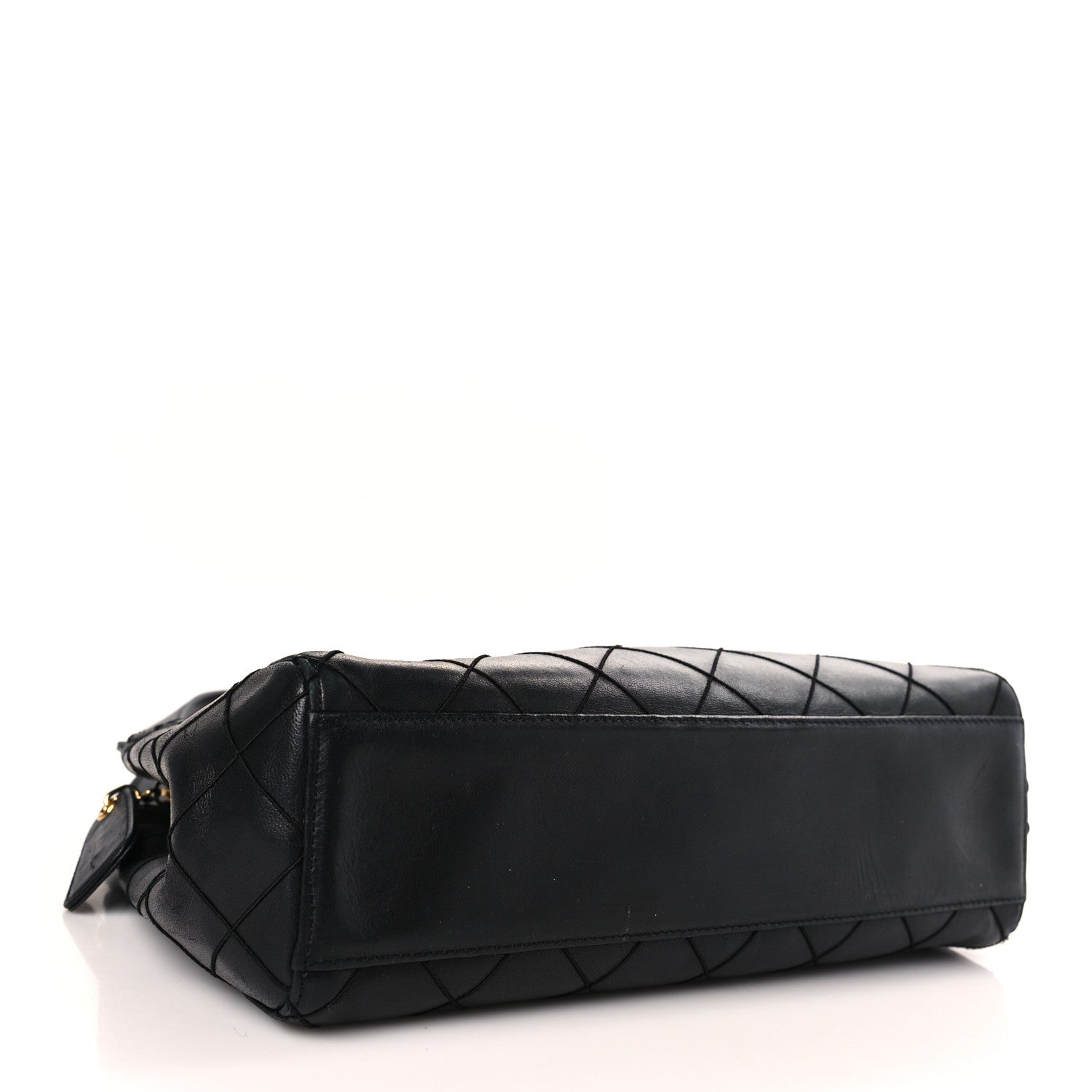 Chanel Lambskin Stitched Shoulder Bag Black 4 of 9