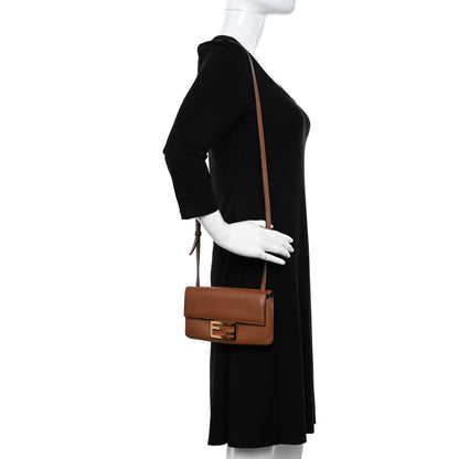 Fendi Vitello Grace Matte Duo Baguette Camel 2 of 12