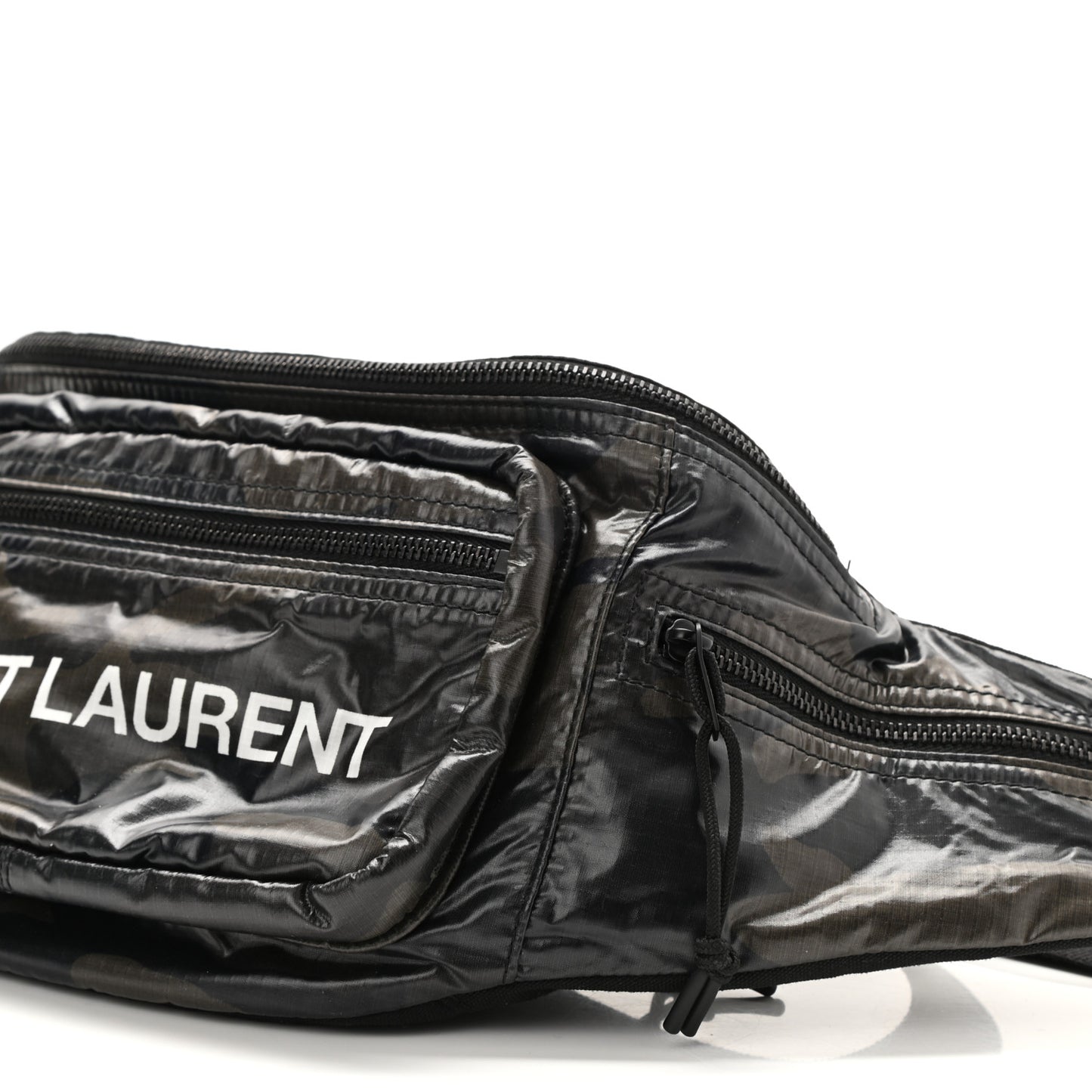 Nylon Logo Ripstop Body Belt Bag Black