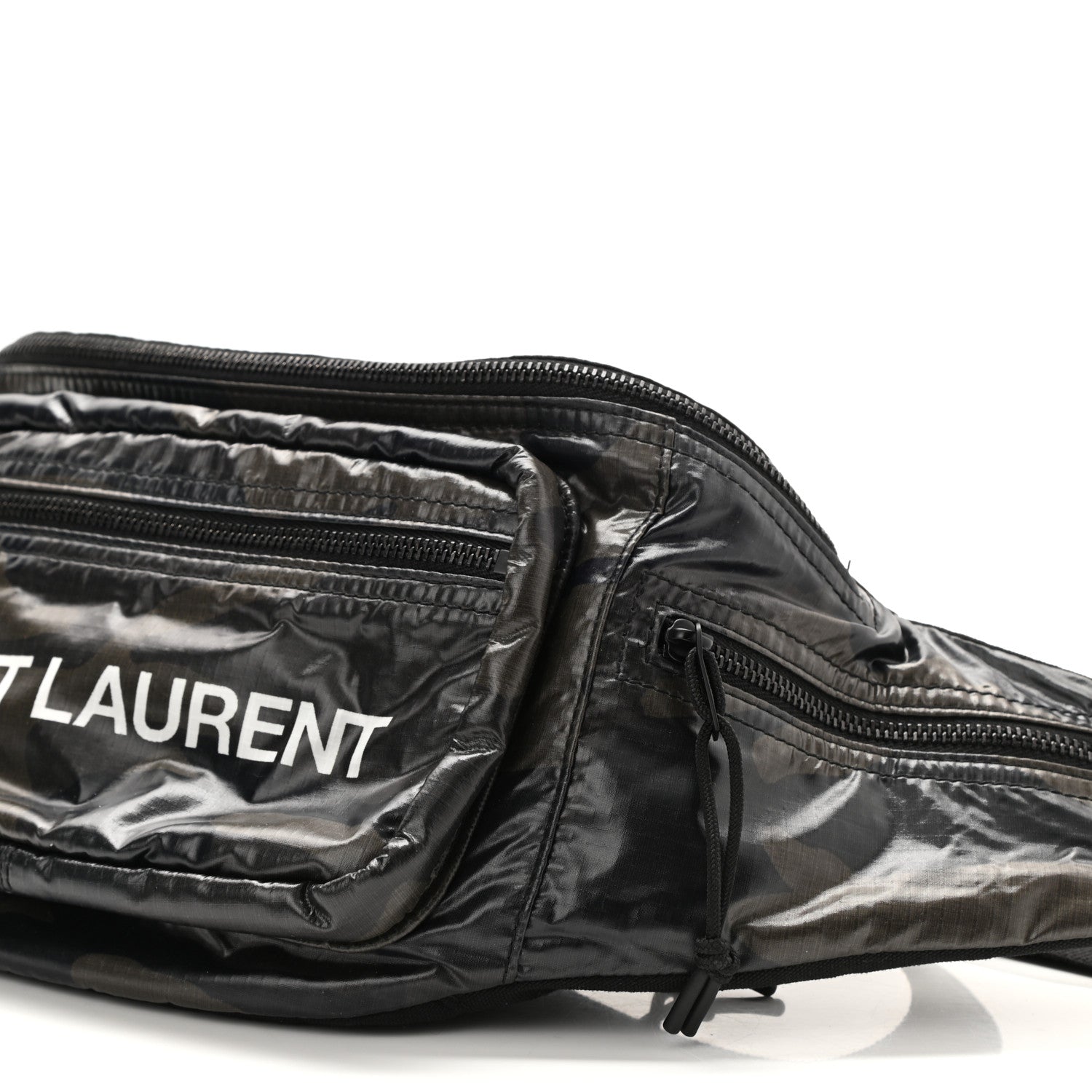 Saint Laurent Nylon Logo Ripstop Body Belt Bag Black 7 of 7