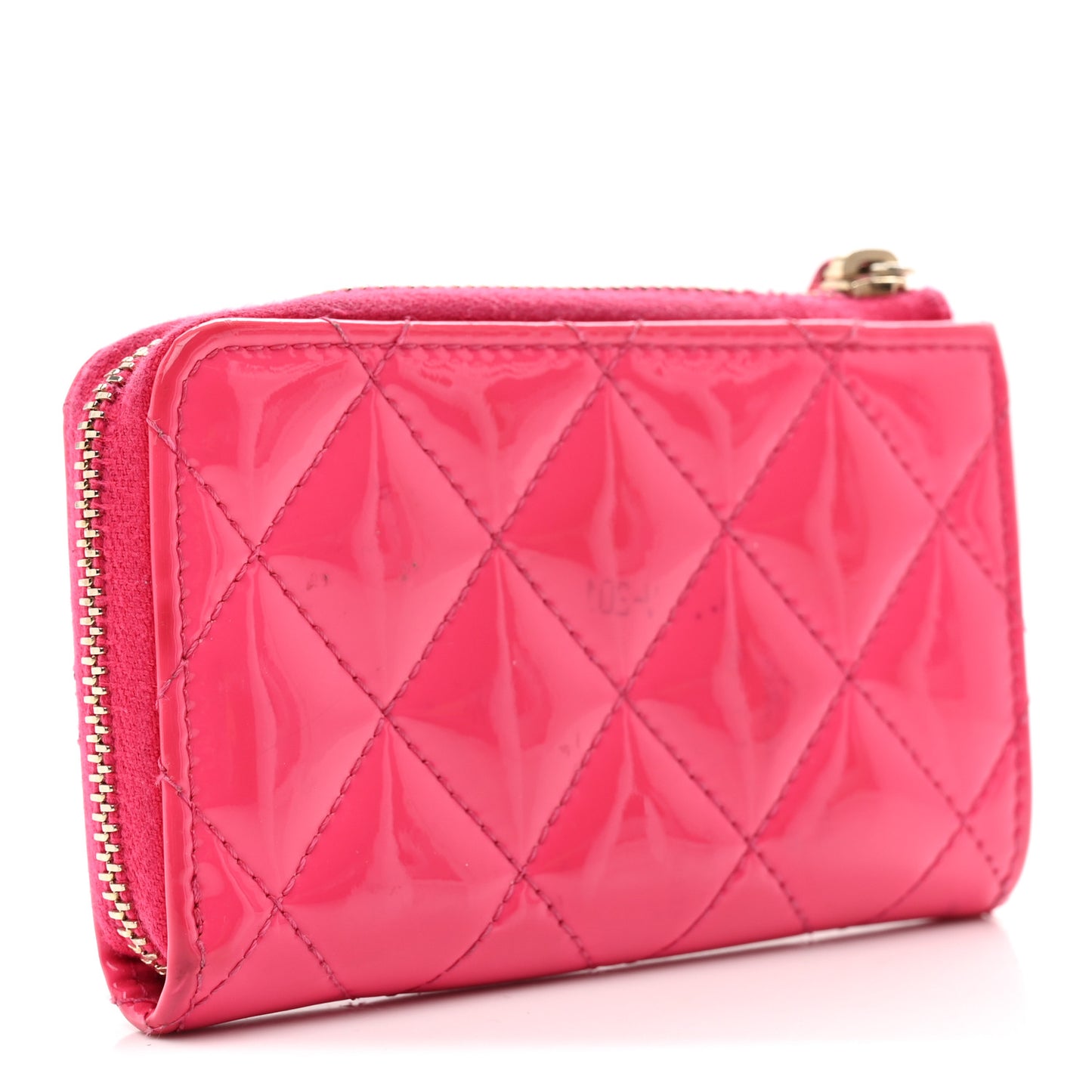 Patent Quilted Key Holder Case Pink