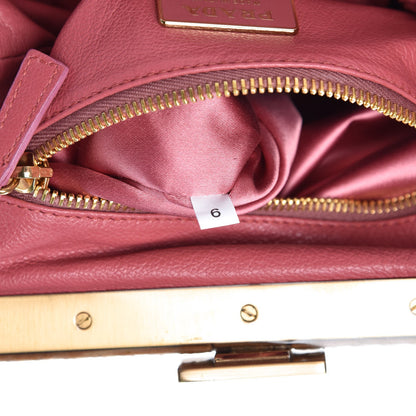 Prada Soft Calf Tassel Chain Bag Naturale 7 of 9