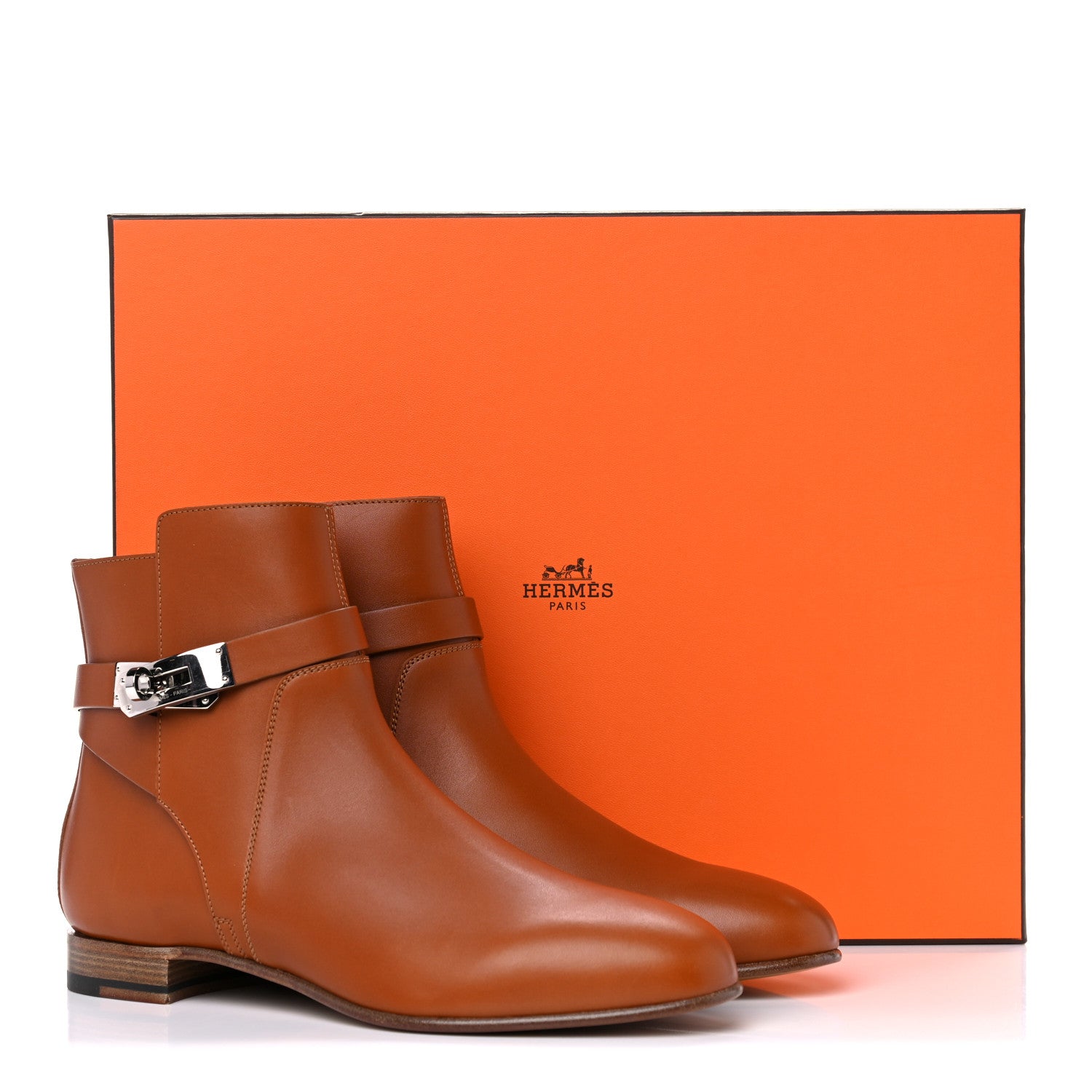 Hermes Calfskin Neo Low Boots 38.5 Natural 17 of 17