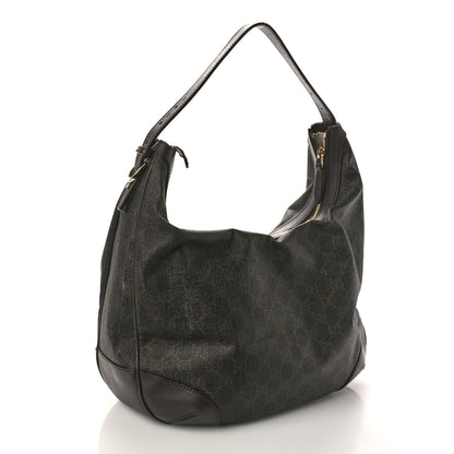 Gucci GG Supreme Monogram Margaux Calfskin Medium Nice Hobo Dark Brown 3 of 13