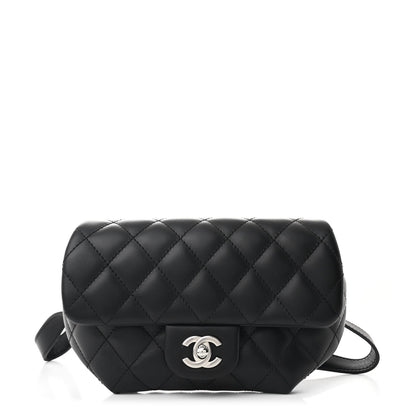 Chanel Calfskin Quilted CC Uniform Flap Belt Bag Black 1 of 11