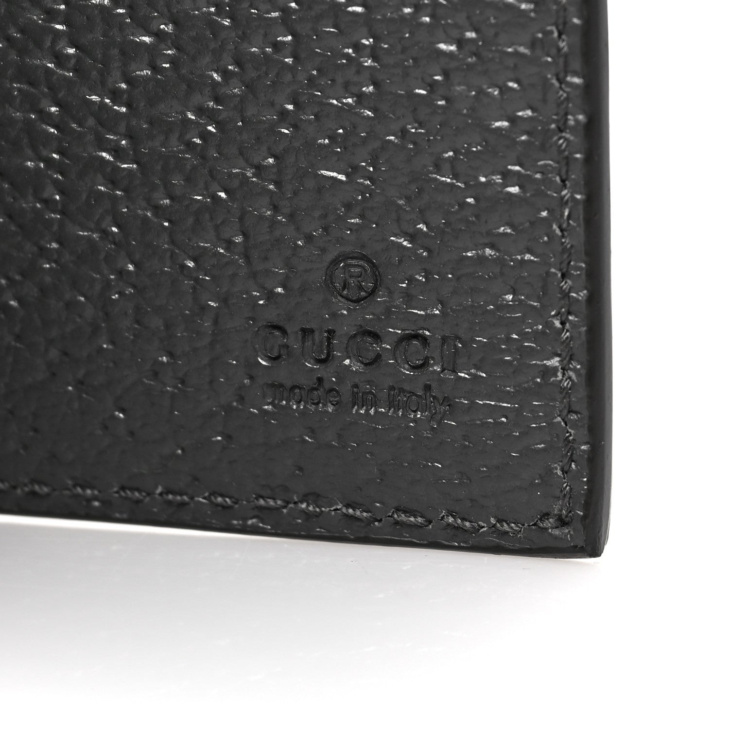Gucci GG Supreme Monogram Textured Dollar Calfskin Ophidia Card Case Grey Black Graphite Grey 6 of 6