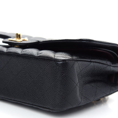 Chanel Caviar Quilted Medium Double Flap Black 9 of 9