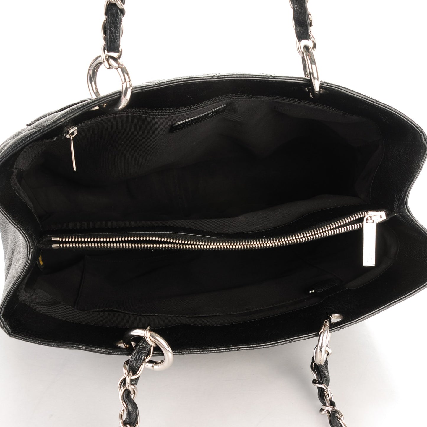 Caviar Quilted Grand Shopping Tote GST Black