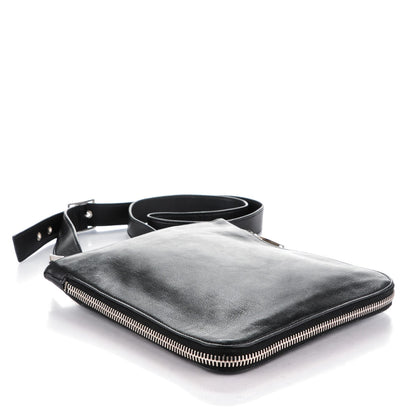 Saint Laurent Calfskin Zip Messenger Bag Black 4 of 6