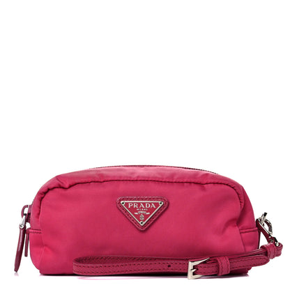 Prada Tessuto Nylon Necessaire Pouch Ibisco 1 of 11